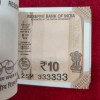 333301-333400 Rare GEM UNC Serial Packet 10 Rupees 2025 Governor Sanjay Malhotra with Fancy Number 333333 - Image 2