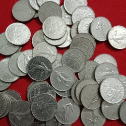 1 Franc Liberte Egalite Fraternite Mix Years Coins 118 Pcs Given France Coin