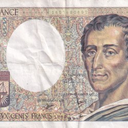 France 200 Francs de Montesquieu RARE NOTE #B2