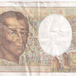 Alternative view of France 200 Francs de Montesquieu RARE NOTE #B2
