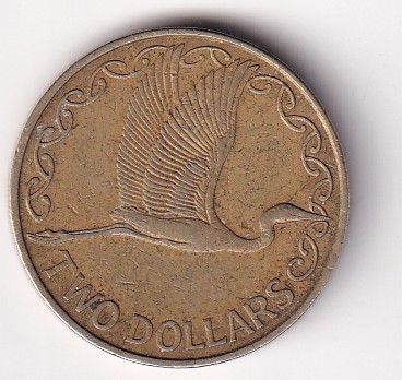 New Zealand 2 Dollars 2003 (Elizabeth II) Rare Coin#E-155