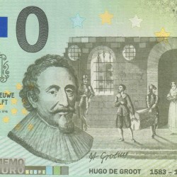 Netherlands 0 Memo Euro - Hugo de Groot RARE UNC Note