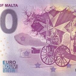 Malta 0 Euro Knights of Malta RARE UNC NOTE