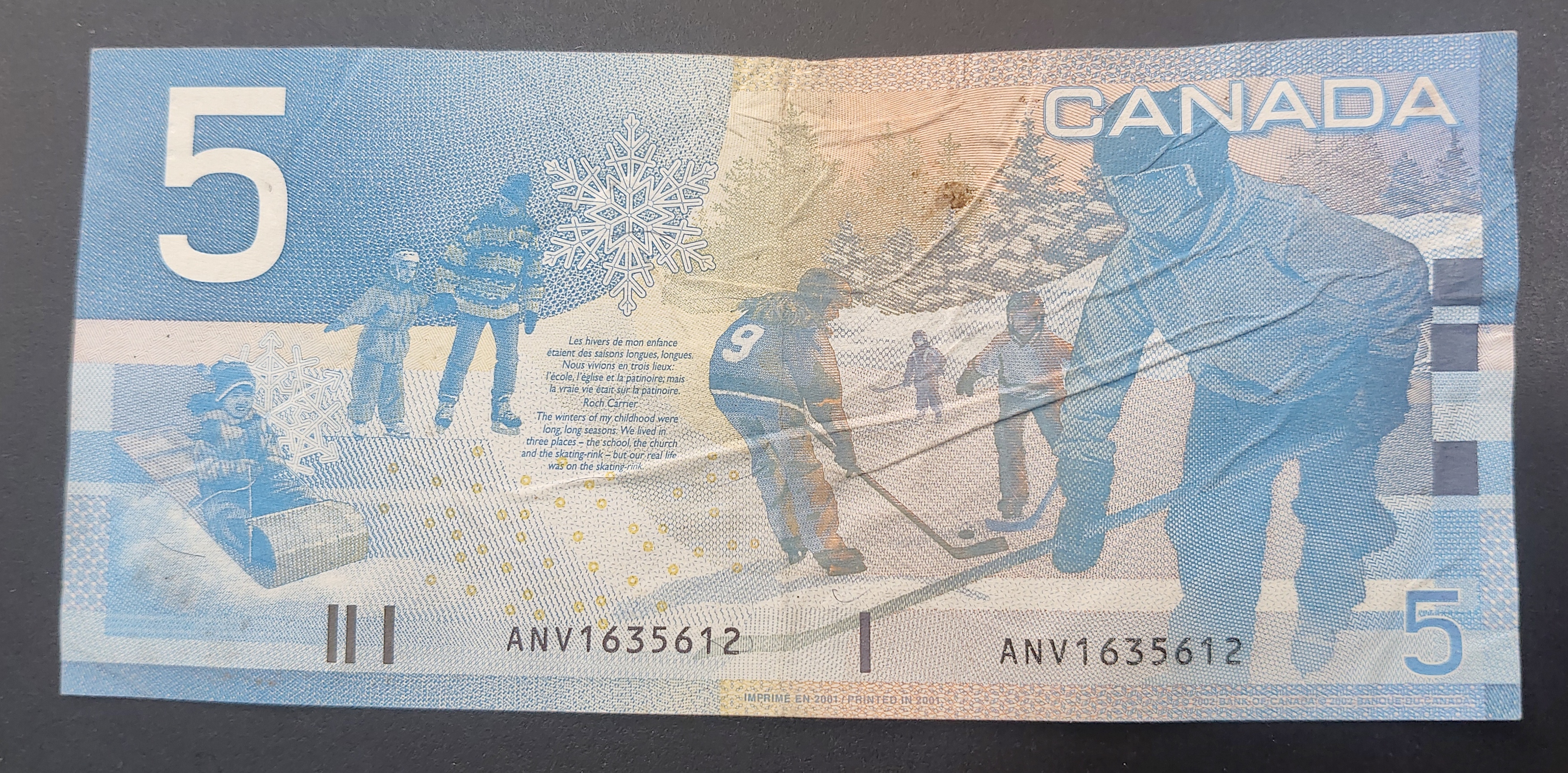 Canada 5 Dollars Rare Note #B2