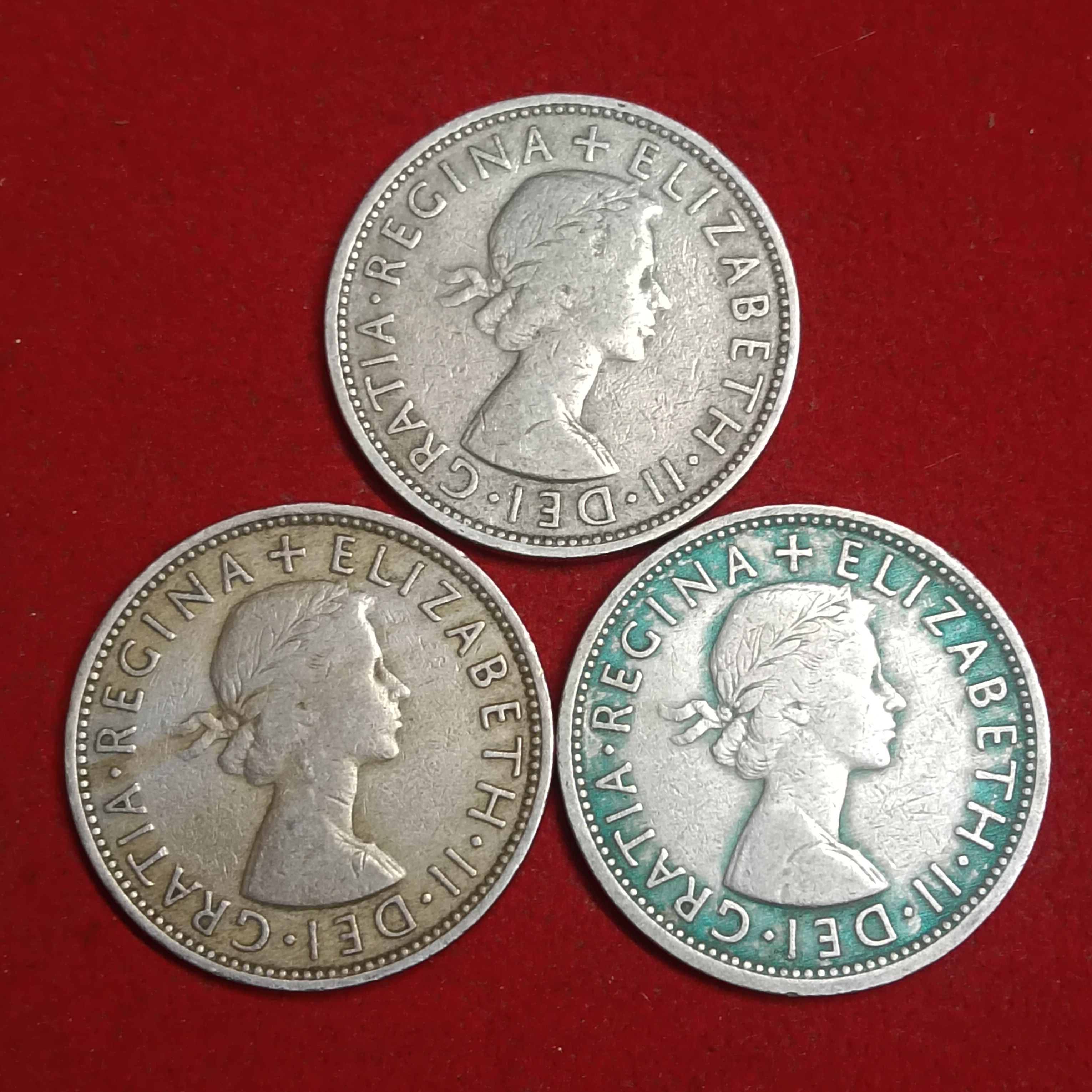 Elizabeth Two Shillings Britain Coin Year 1961 1962 1965 Year 3 Pcs Given - Image 2