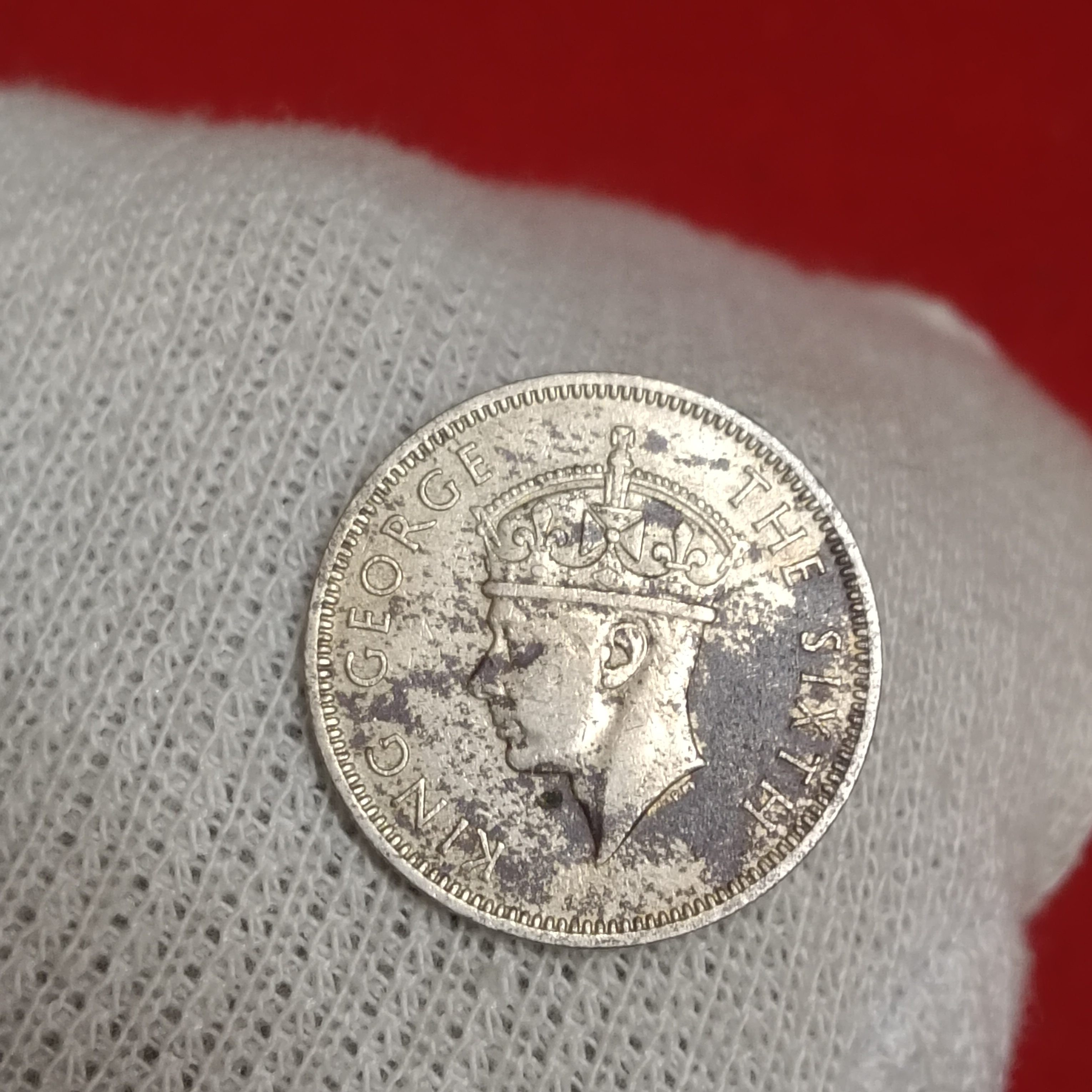 George Vi 20 Cents Malaya Coin 1948 Year - Image 2