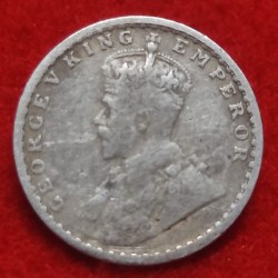 Alternative view of SILVER COIN TWO ANNA GEORGE V 1913 BOMBAY MINT