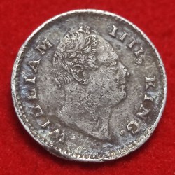 Alternative view of SILVER QUARTER RUPEE KING WILLIAM IIII 1835