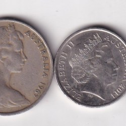 Alternative view of 5 Different Denomination Australia Rare (5 Pcs) Coin Set#E-144