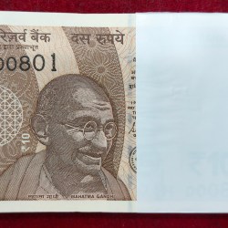 000801-000900 RARE SERIAL PACKET GEM UNC 10 RUPEES 2024 GOVERNOR SHAKTIKANT DAS