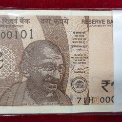 000101-000200 RARE SERIAL PACKET GEM UNC 10 RUPEES 2024 GOVERNOR SHAKTIKANT DAS