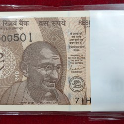 000501-000600 RARE SERIAL PACKET GEM UNC 10 RUPEES 2024 GOVERNOR SHAKTIKANT DAS