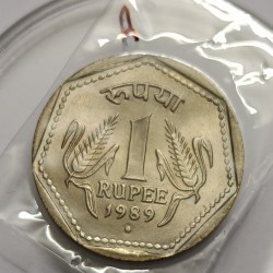 1 Rs 1989 Noida Mint Bunc Rare