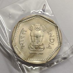 Alternative view of 1 Rs 1989 Noida Mint Bunc Rare