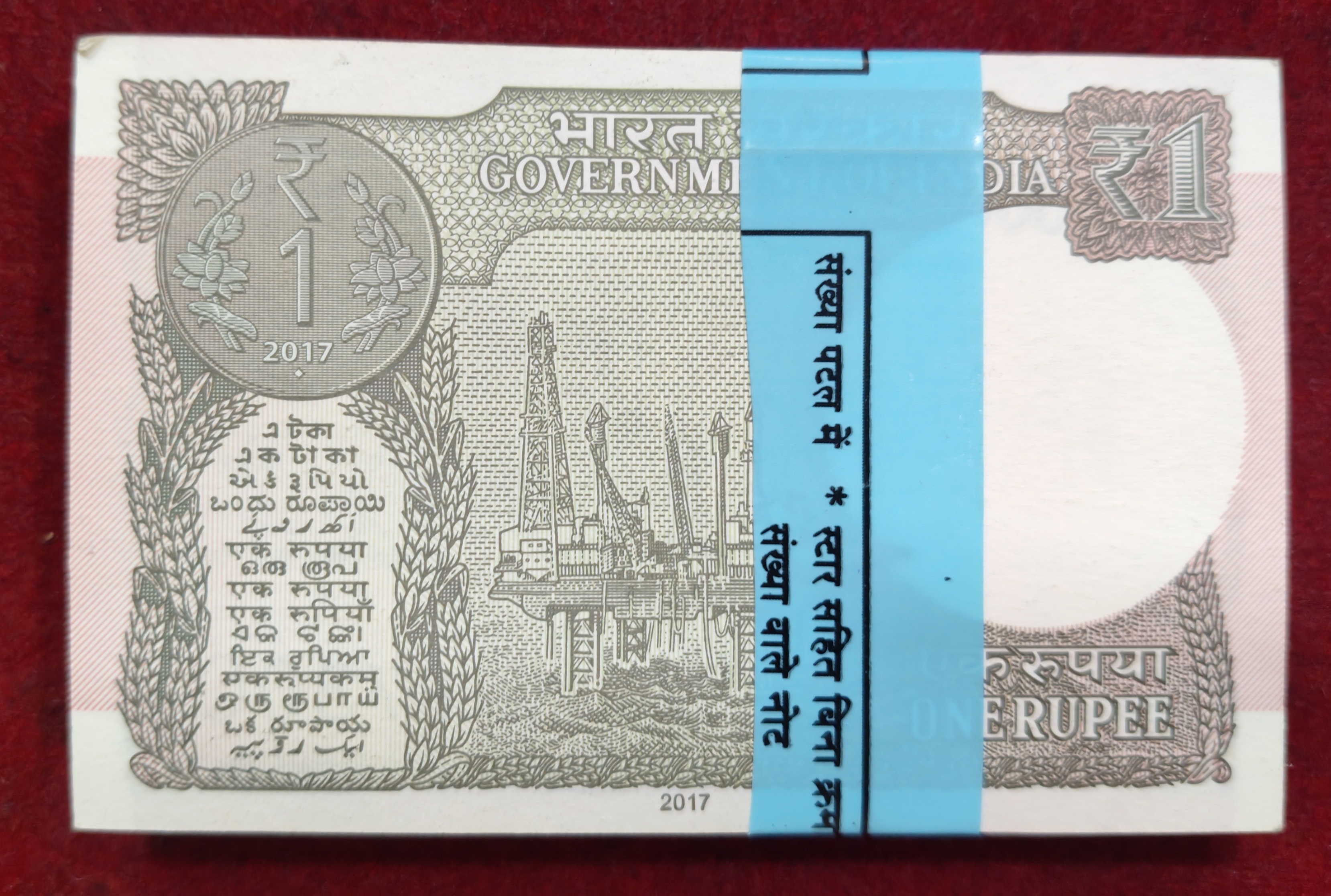 One Rupees 2017 Governor Shaktikant DAS Rare 99 Note Serial Packet GEM UNC #*36