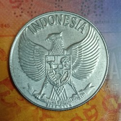 Alternative view of Indonesia Numismatic Coin Show 1958 Year 50 SEN Republic of Indonesia