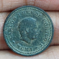 India, Portuguese 1⁄12 Tanga 1901 - Charles I Lisboa mint Rare Coin #E-172