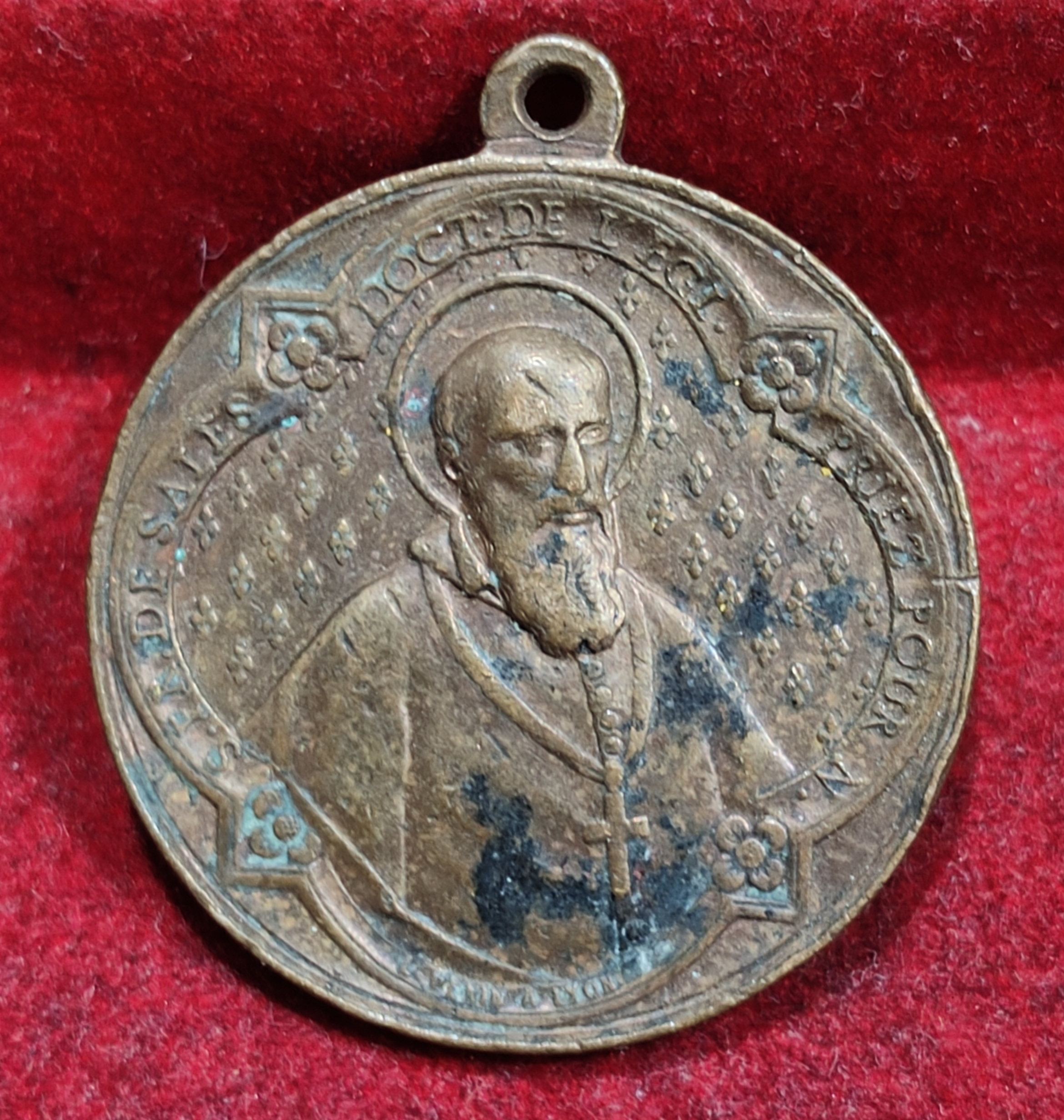 France Founders of the Order of the Visitation - Medal by L. Penin in Lyon ( Rare Medal) #E-188 - Image 2