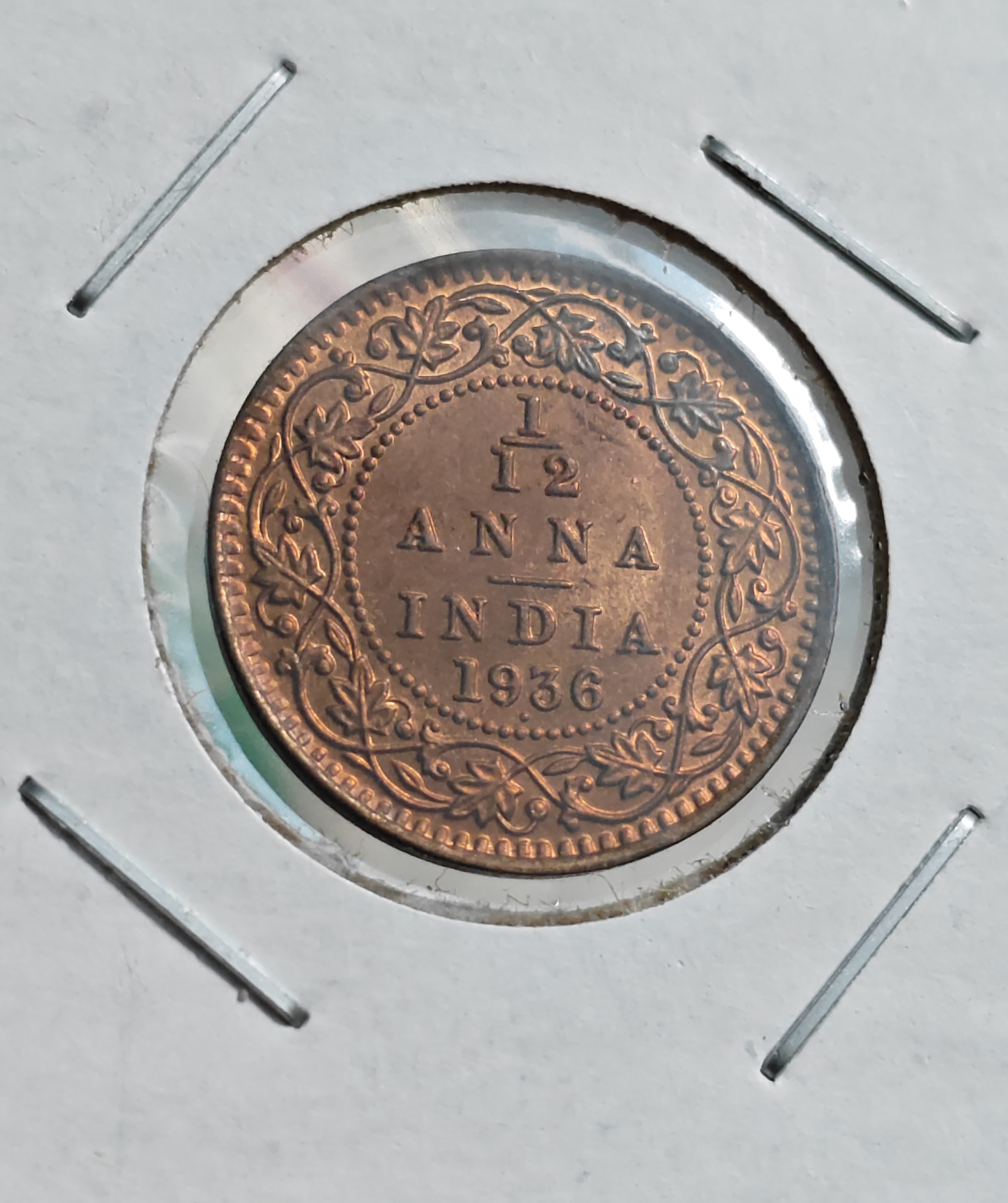 1/12 Anna 1936 Bombay Mint Coin GEM UNC Condition Coin