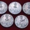 50 Paisa Jawaharlal Nehru 1964 - 5 Coin Set - Image 2