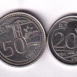 4 Different Denomination 2013 Singapore Coin Set (4 Pcs) #E-192
