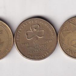 7 Different Australia One Dollar Rare Commemorative Coin Set(7 Pcs)#E-245