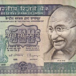 500 Rupees Dandi Governor C.Rangarajan Rare Note
