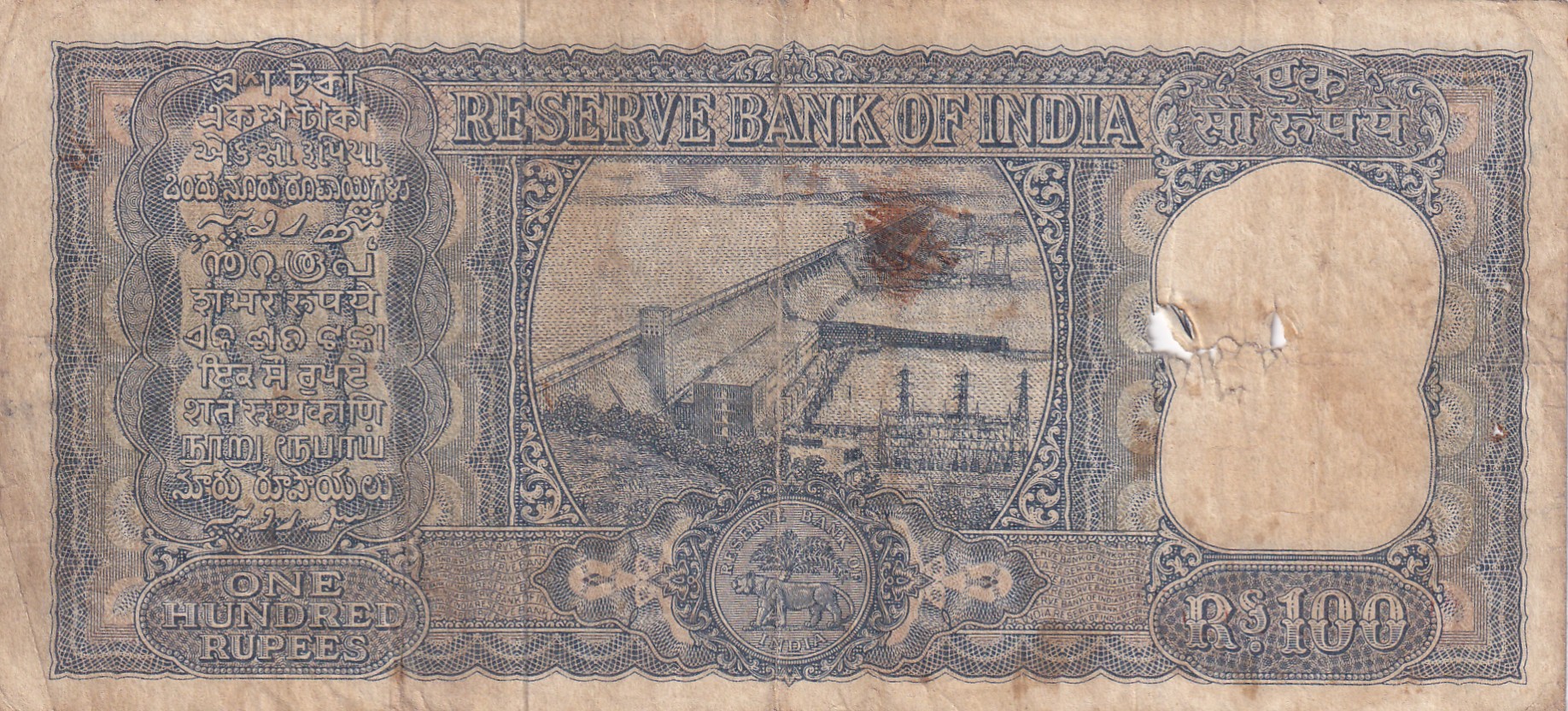 100 Rupees Diamond Issue Governor L.K Jha Rare Note