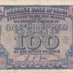 100 Rupees Diamond Issue Governor L.K Jha Rare Note