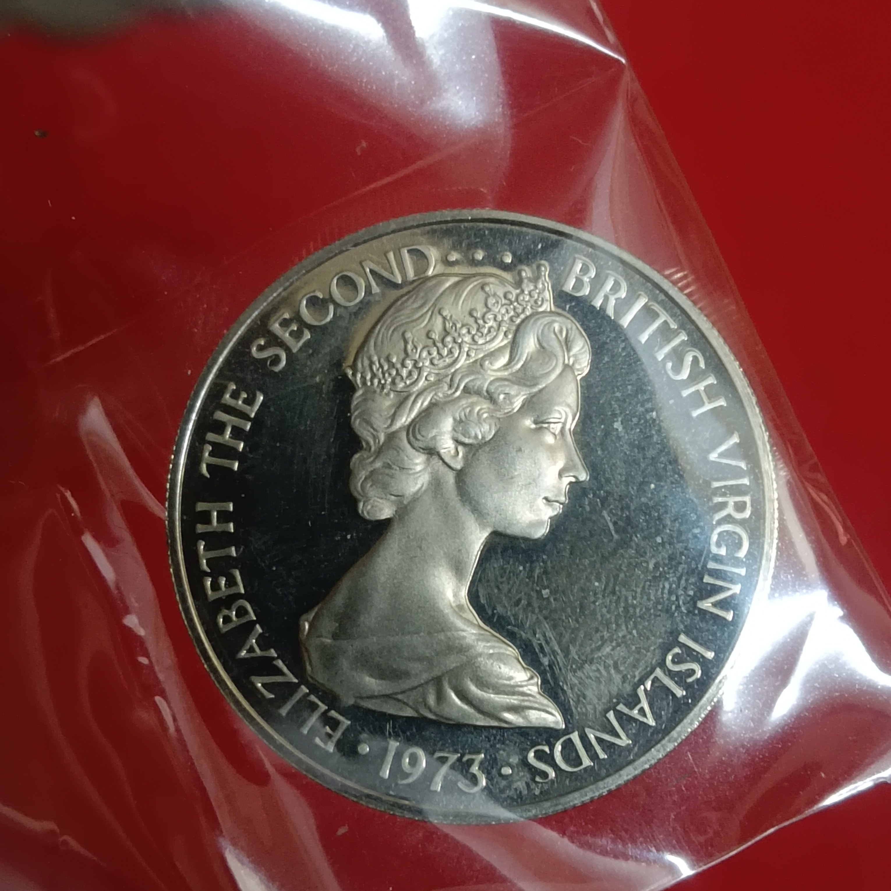 Elizabeth The Second Islands 25 Cents 1973 Proof Coin - Image 2