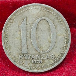 Angola 10 Kwanzas 1978 Coin # E-207