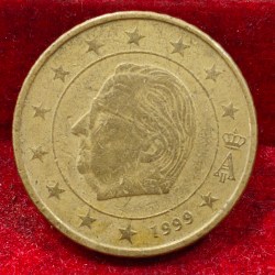 Belgium 50 Euro Cents 1999 - Albert II Rare Coin # E-224