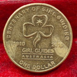 Australia 1 Dollar 2010 - Elizabeth II - Girl Guiding Commemorative issue Rare Lowest Price Coin # E-226