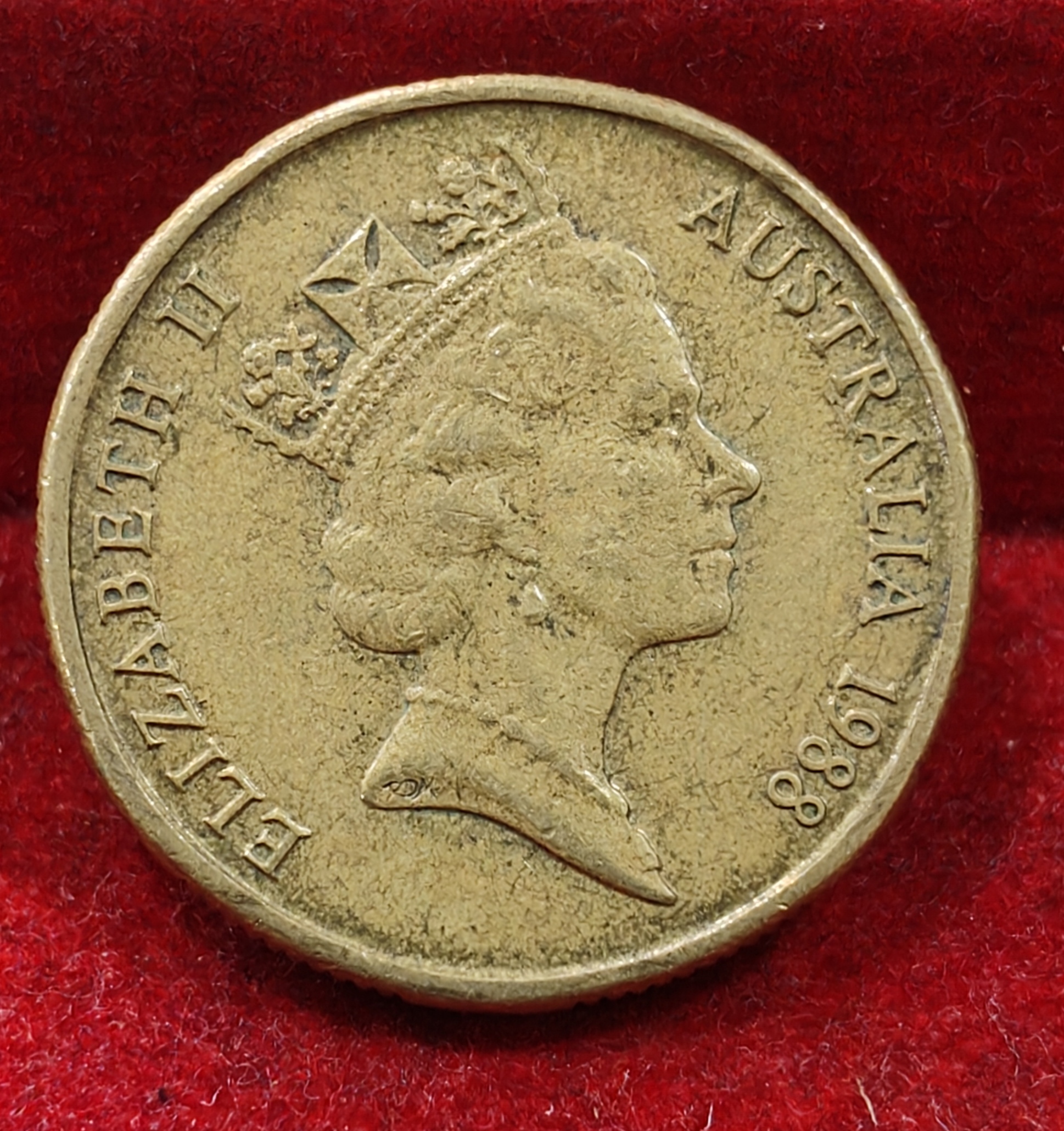 Australia 1 Dollar 1988 - Elizabeth II - First Fleet Bicentenary Commemorative issue Rare Lowest Price Coin # E-227