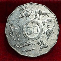 Australia 50 Cents - Elizabeth II 4th Portrait - XVIII Commonwealth Games Melbourne 2006 Commemorative issue Rare Lowest Price Coin # E-229