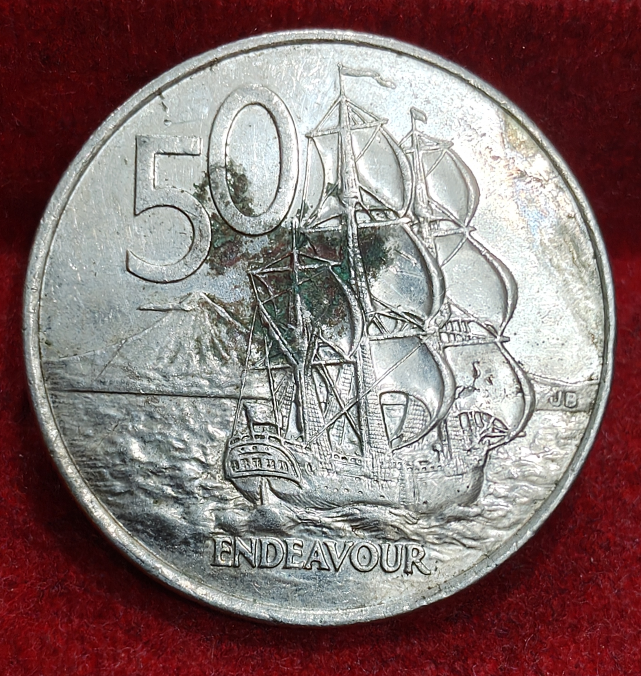 New Zealand 50 Cents 2002 - Elizabeth II Rare Lowest Price Coin # E-231