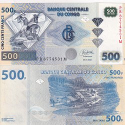 Congo 500 Francs UNC Note #Q