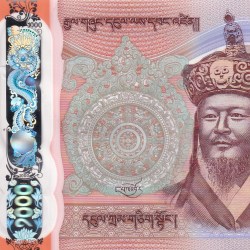 Bhutan 1000 Ngultrum Rare Commemorative Polymer Note#B2
