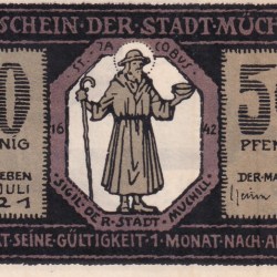 Germany, 50 Pfennigs ( 1921 ) series Rare Note Lowest Price