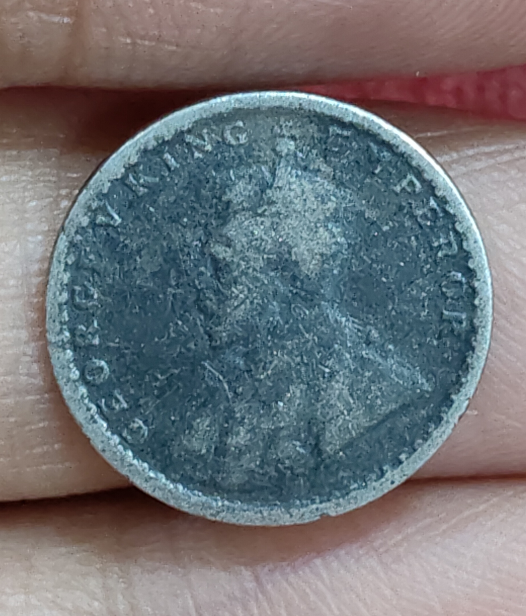 British-India 2 Annas 1912 (George V) Rare Silver Coin#E-275