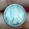 British-India 2 Annas 1862 (Victoria) Rare Silver Coin#E-286 - Image 2