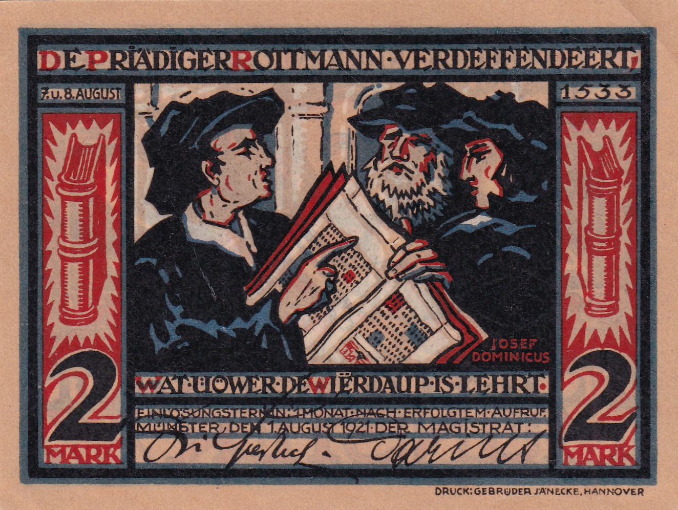 Germany, 2 Mark ( 1921 ) series Rare Note Lowest Price