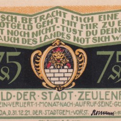 Germany, 75Pfennigs ( 1921 ) series Rare Note Lowest Price