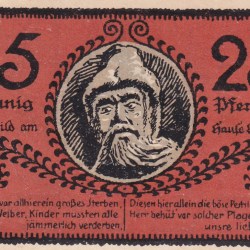 Germany, 25 Pfennigs ( 1921 ) series Rare Note Lowest Price