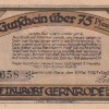 Germany, 75 Pfennigs ( 1921 ) series Rare Note Lowest Price - Image 2