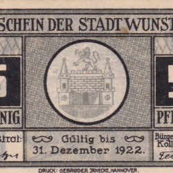 Germany, 5 Pfennigs ( 1922 ) series Rare Note Lowest Price