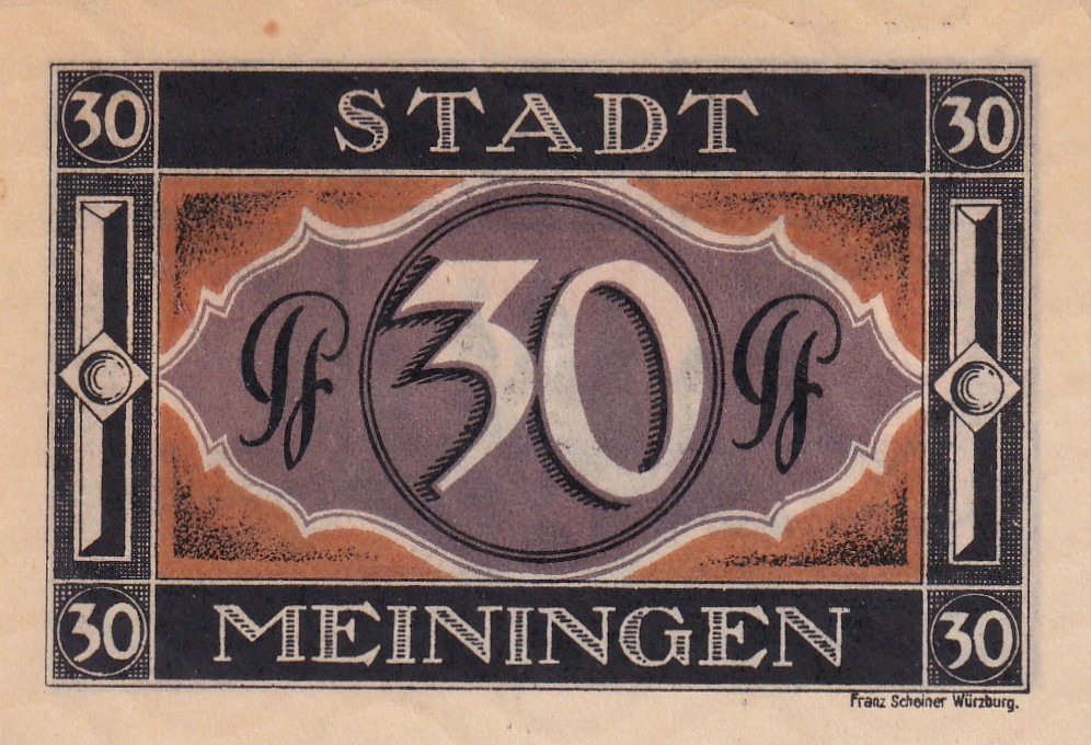Germany, 30 Pfennigs ( 1921 ) series Rare Note Lowest Price