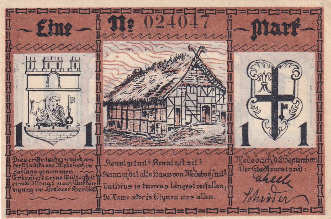 Germany, 1 Mark ( 1921 ) series Rare Note Lowest Price