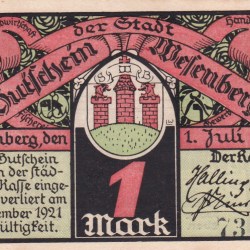 Germany, 1 Mark ( 1921) series Rare Note Lowest Price