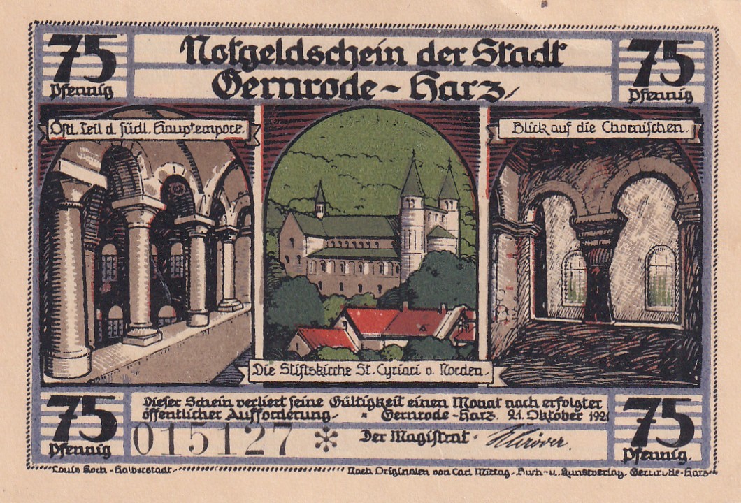 Germany, 75 Pfennigs ( 1921) series Rare Note Lowest Price